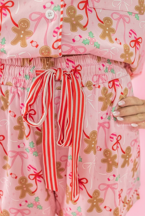 Gingerbread Bows - Christmas Sweets Pajama Set image 2