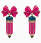 Pretty in Pink Pencil Drop Earrings image 2