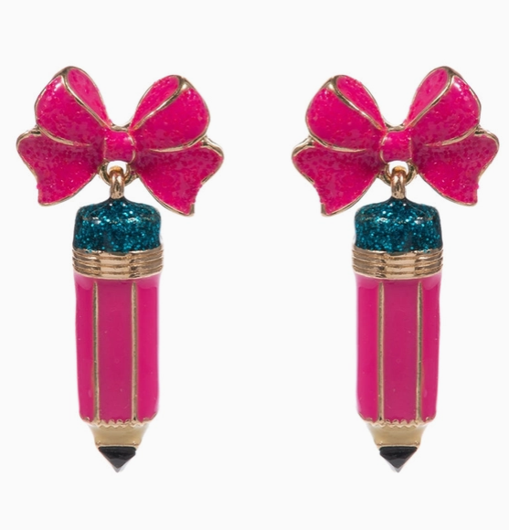 Pretty in Pink Pencil Drop Earrings image 2
