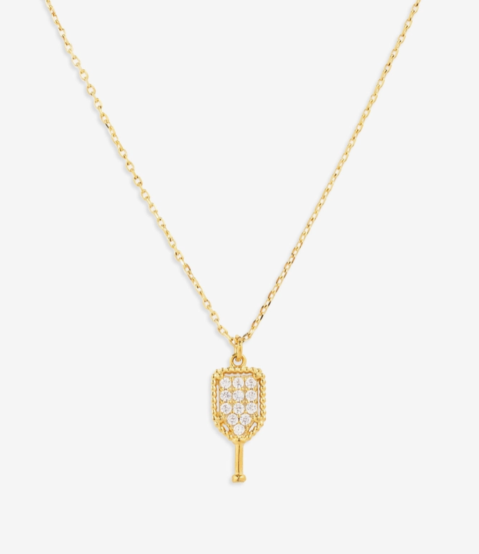 Pickleball Paddle Necklace – Silver or Gold image 2