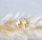 Golden Bolt Stud Earrings image 2