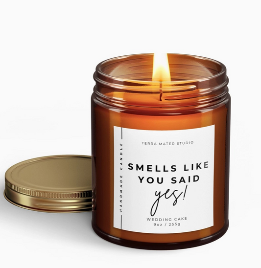 “Smells Like You Said Yes!” Candle – Lavender Gardens (9oz) image 1