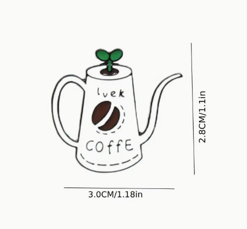 Coffee Lover Enamel Pin Set image 3