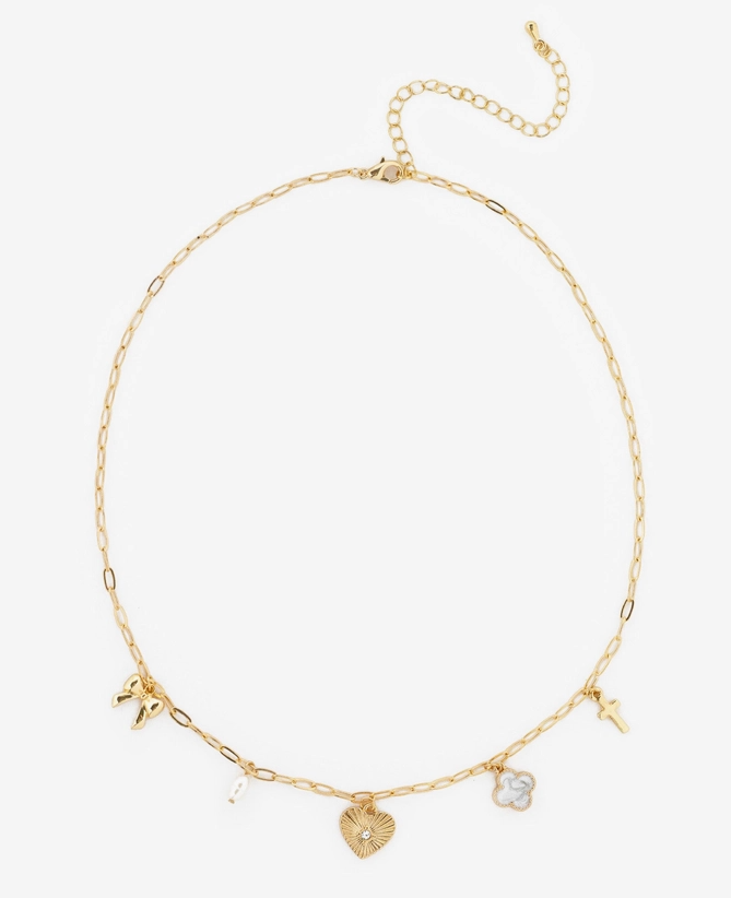 Charmed & Golden Multi-Charm Necklace image 2