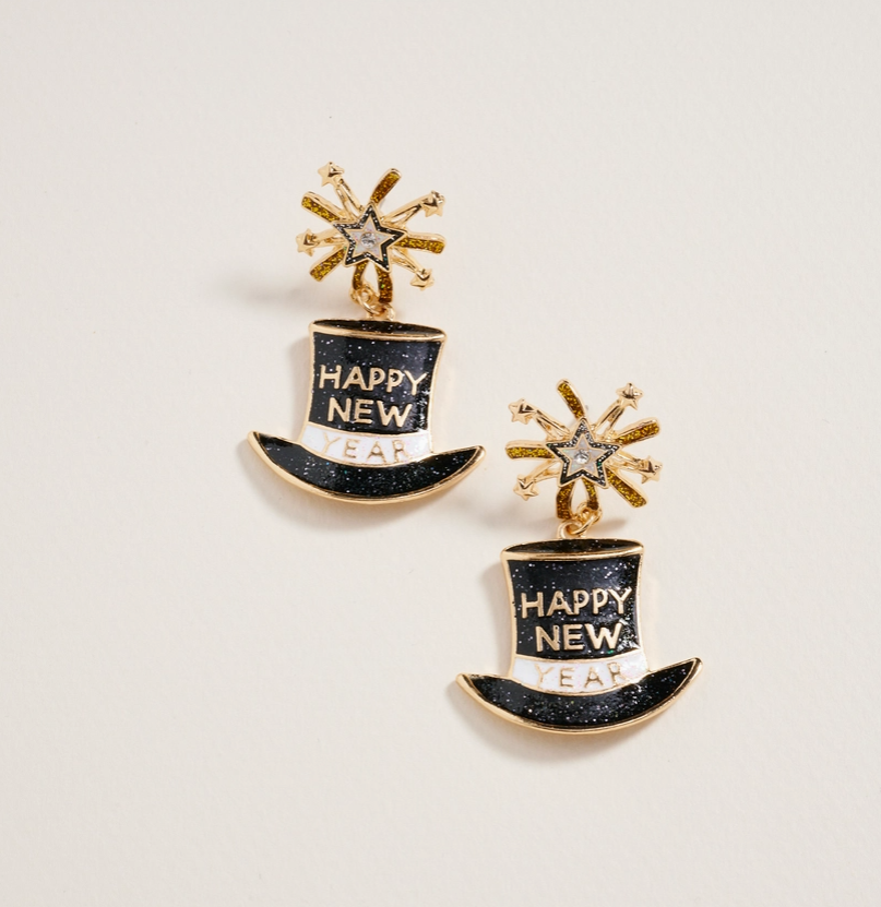 “Midnight Countdown” New Year’s Earrings image 0