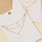 Layered Cross Necklace ✝️✨ image 0