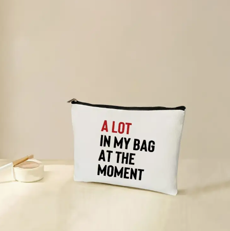 "A Lot in My Bag at the Moment” Zipper Pouch image 0