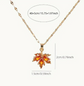 🍁 Autumn Maple Leaf Pendant Necklace image 3