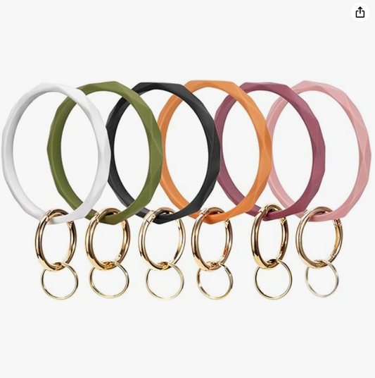 Silicone Key Ring Bracelets image 1