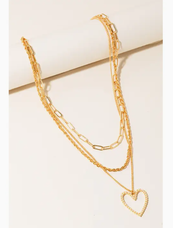 Pearl Pave Hoop Pendant Necklace image 0