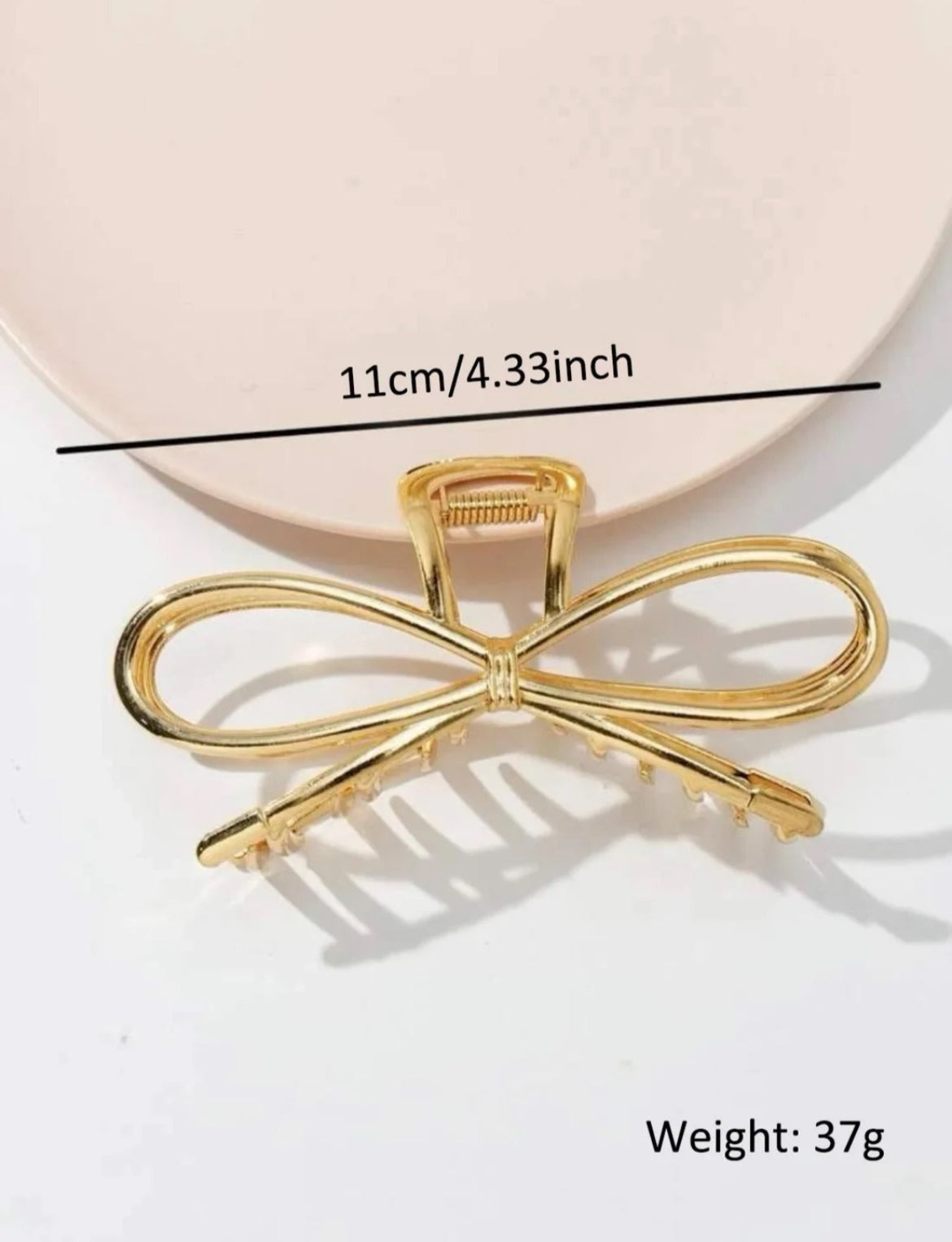 Gold Bow Hairclip image 3