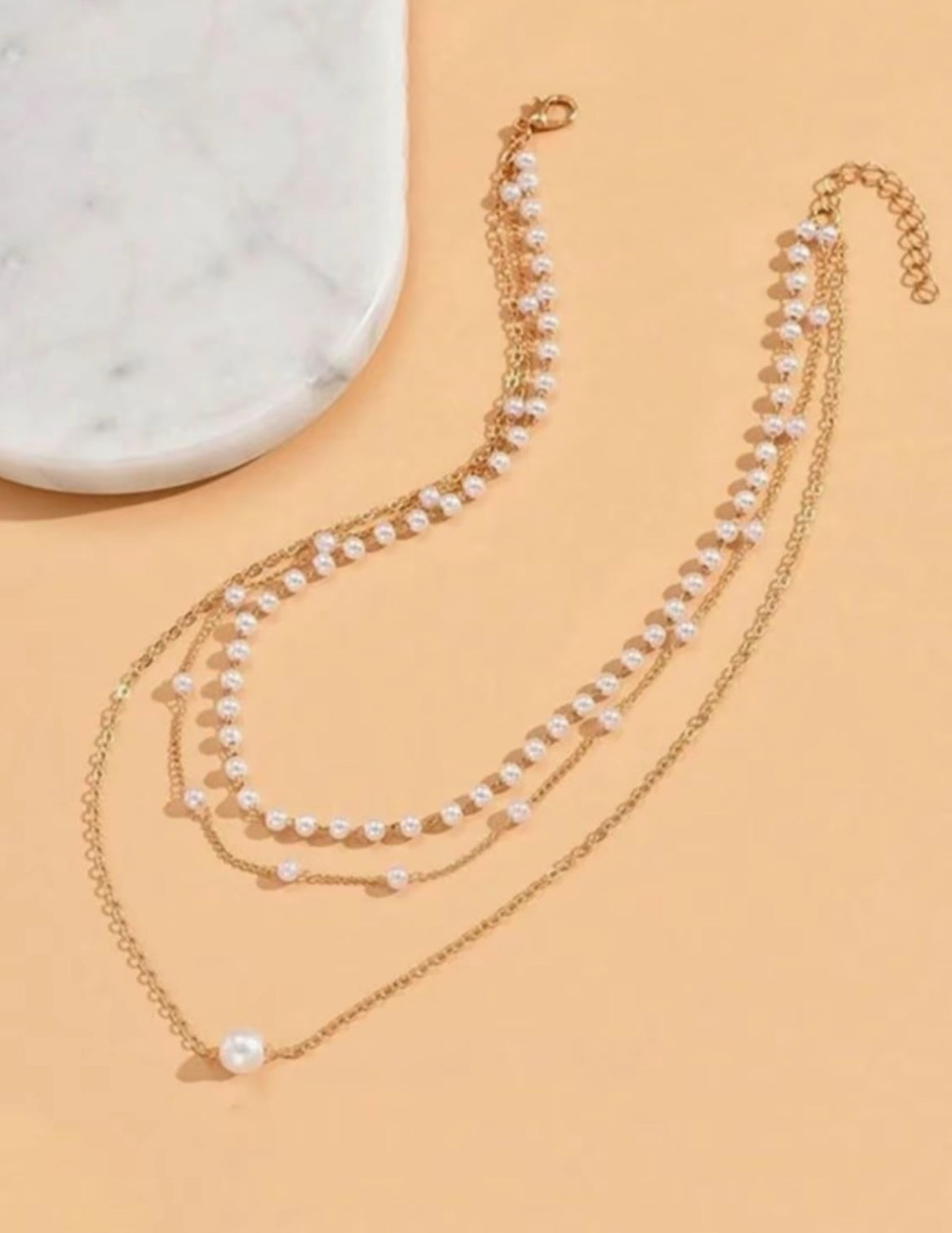 Pearl Layered Necklace image 2