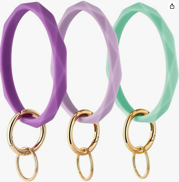 Silicone Key Ring Bracelets image 2