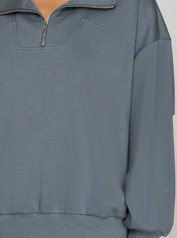 “Coastal Chill” Half-Zip Scuba Pullover image 2