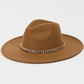 Chic Chain-Banded Felt Hat image 1