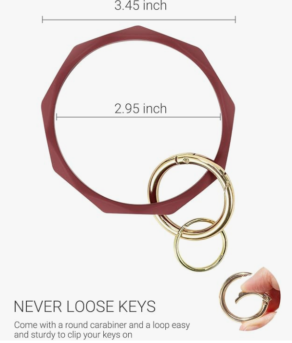 Silicone Key Ring Bracelets image 6