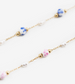 Vintage Rose Porcelain Bead Necklace image 2