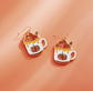 Pumpkin Spice Latte Earrings ☕🎃 image 0