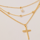 Layered Cross Necklace ✝️✨ image 3