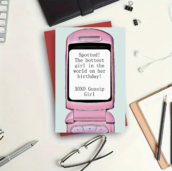 "XOXO Gossip Girl" Birthday Card image 1
