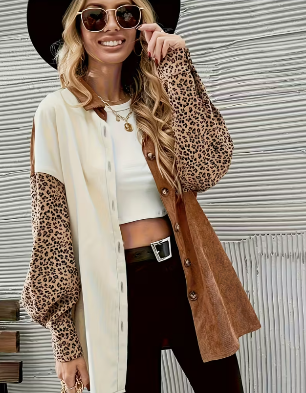 Wild Side Colorblock Shacket 🐆 image 0