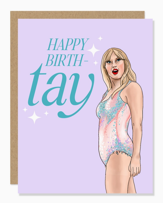 "Happy Birth-Tay" Birthday Card image 0