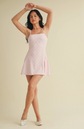 Pink Bow Coquette Cutout Active Dress image 4