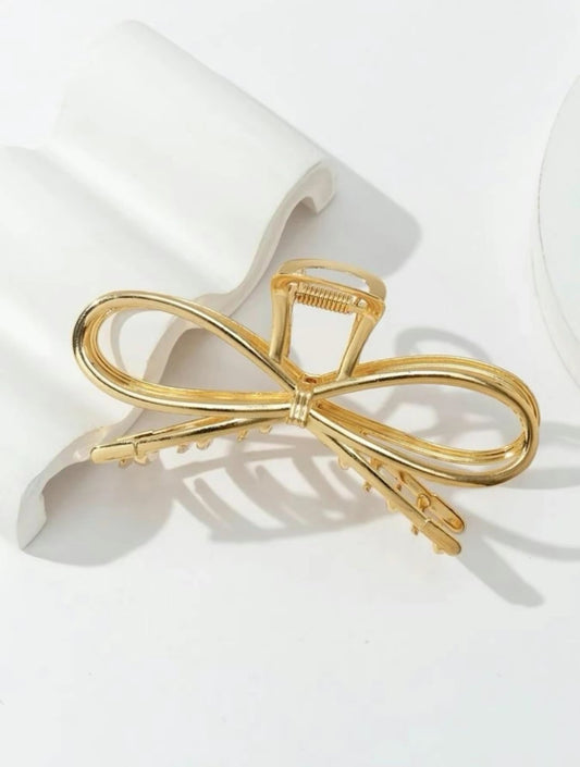 Gold Bow Hairclip image 1