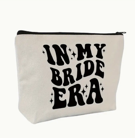 “In My Bride Era” Makeup Bag image 0