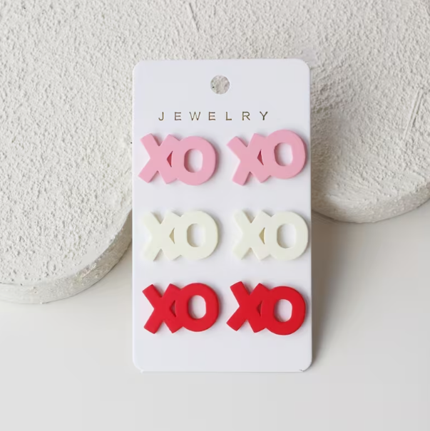 XOXO 3 piece Earring Set image 0