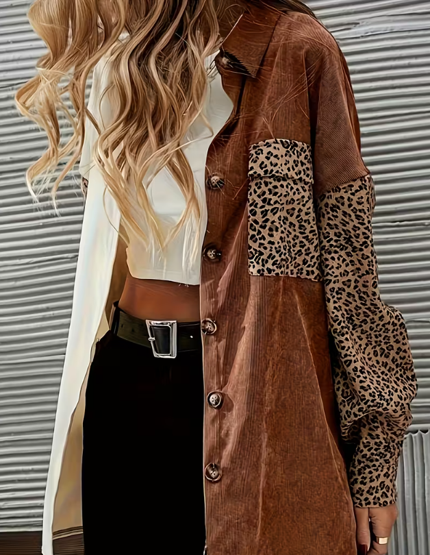 Wild Side Colorblock Shacket 🐆 image 1