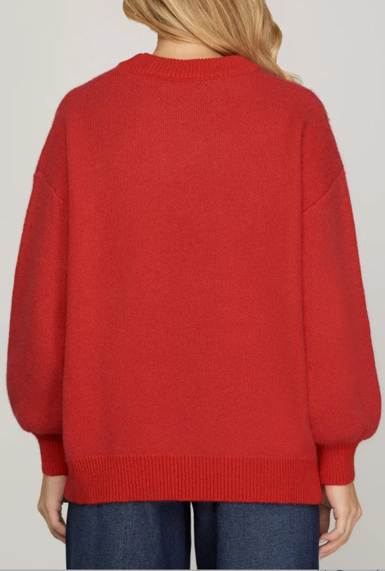 “Merry & Bright” Holiday Sweater image 1