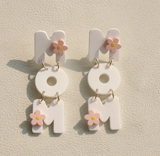 MOM Floral Drop Earrings 🌸 image 1