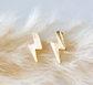Golden Bolt Stud Earrings image 0