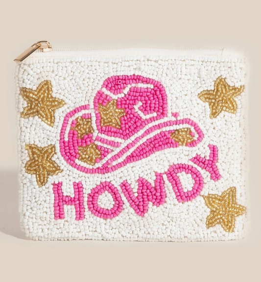 🤠 “Howdy” Beaded Coin Purse – Cowgirl Chic Edition ✨ image 0