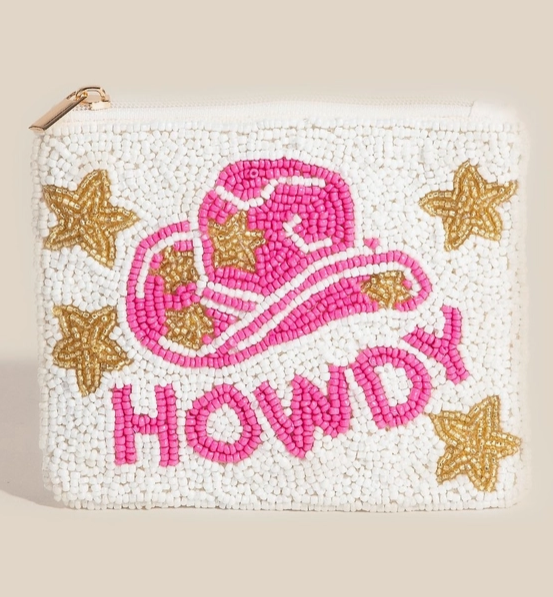🤠 “Howdy” Beaded Coin Purse – Cowgirl Chic Edition ✨ image 0