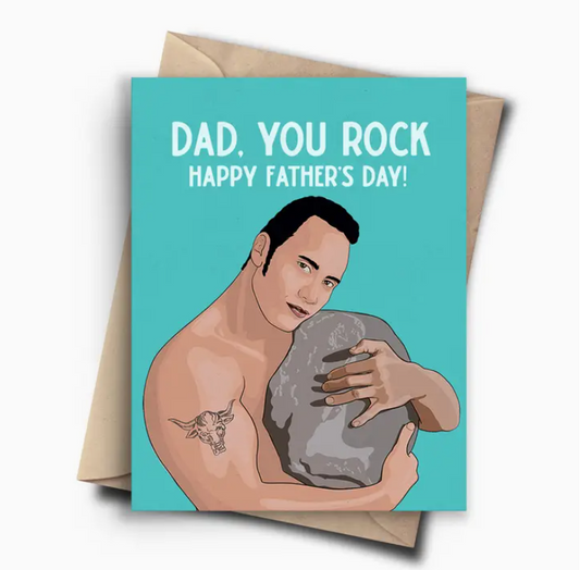 "Dad, You Rock" Father's Day Card – Inspired by The Rock image 0