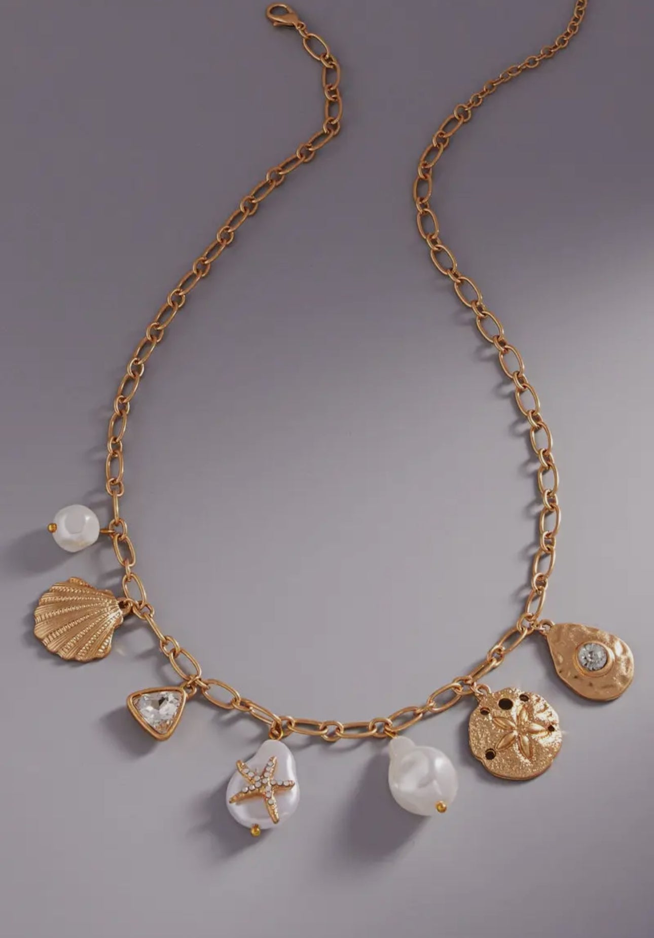 Golden Shores Charm Necklace image 0