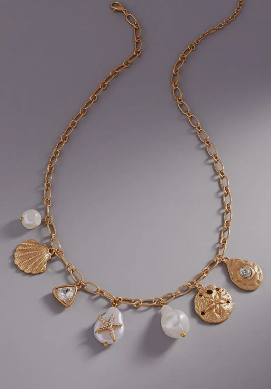 Golden Shores Charm Necklace image 0