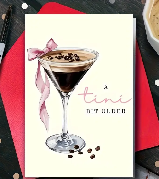 “A Tini Bit Older” Birthday Card image 0