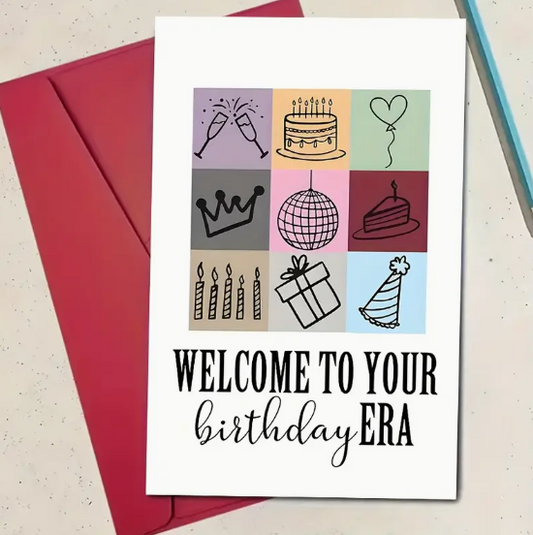 "Welcome to Your Birthday Era" Taylor Swift-Inspired Card image 0