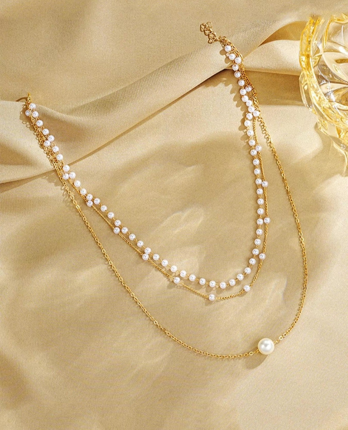 Pearl Layered Necklace image 1