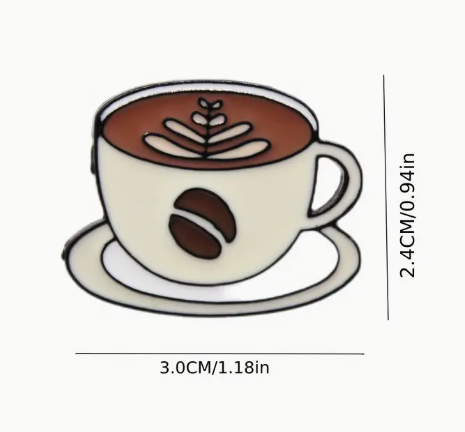 Coffee Lover Enamel Pin Set image 2