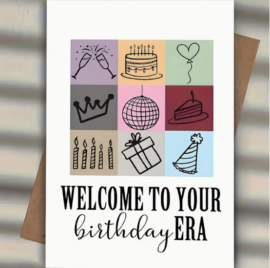 "Welcome to Your Birthday Era" Taylor Swift-Inspired Card image 1