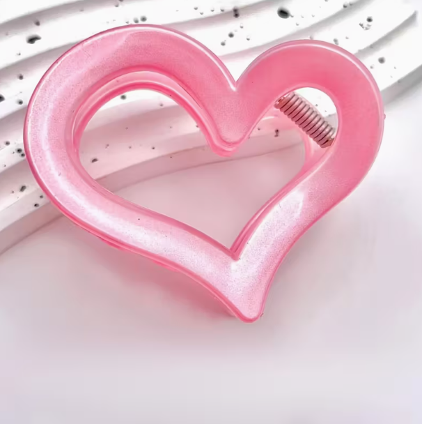 Pink Heart Hairclip image 1