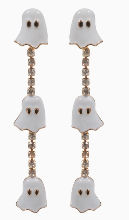 👻 Boo Bling Ghost Earrings image 1
