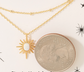 Radiant Sunburst Necklace – 18K Gold Dipped image 1