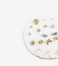 12-Piece Gold & Porcelain Earring Set image 1