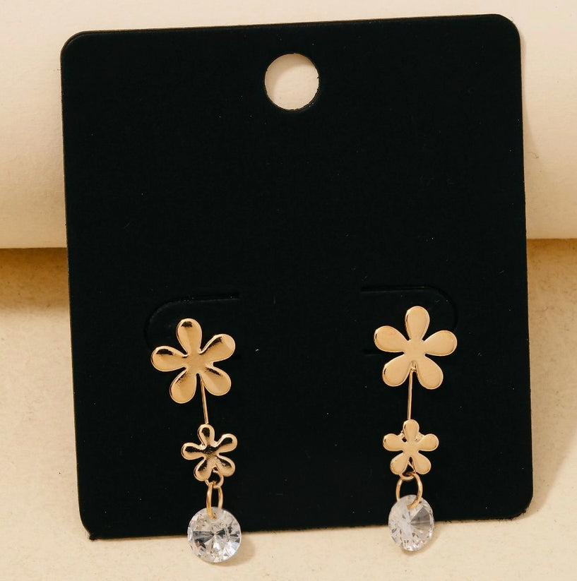 Daisy Drop Crystal Earrings image 0