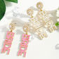 👰‍♀️ BRIDE Statement Earrings – Pearls & Pop Color image 1